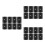 24Pcs Black Foosball Table Stopper Rings Durable PVC for Use 10