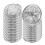 90Pz in Metallo Argento Decorativi Per Cappotti E Progetti DIY 2