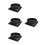 4Pcs Home Kitchen Range Hood Valve Black ABS Exhaust Non-Return Kit 5