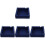 4Pcs Reusable Silicone Ashtray Blue for Indoor Smoking Ash Tray 3