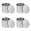 4Pcs Lab Soil Sampler Kit Stainless Steel Containers Lock 10
