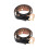 2Pz Holed in PU Nera Stile Fashion Per 9