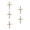 5Pcs Rustic Straw St. 's Cross Irish Cultural Symbol Wall Accent 5