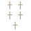 5Pcs Rustic Straw St. 's Cross Irish Cultural Symbol Wall Accent 8