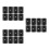 24Pcs Black Foosball Table Stopper Rings Durable PVC for Use 5