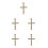 5Pcs Rustic Straw St. 's Cross Irish Cultural Symbol Wall Accent 10