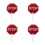4Pcs Portable Red Stop Sign Paddle PVC for Classroom Interaction Tool 7
