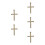 5Pcs Rustic Straw St. 's Cross Irish Cultural Symbol Wall Accent 4