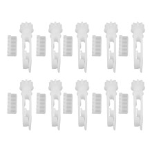 40Paia Steli Bianco Kit Riparazione Tende Materiale