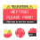100Pcs Multi Color Paper Creative Parking Warning Cards for Road Use 10