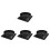 4Pcs Home Kitchen Range Hood Valve Black ABS Exhaust Non-Return Kit 7