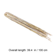 2Pz Catena Strass Per Cucito Gioielli in Luminoso