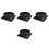 4Pcs Home Kitchen Range Hood Valve Black ABS Exhaust Non-Return Kit 6