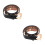 2Pz Holed in PU Nera Stile Fashion Per 8