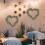 8 Pezzi In Legno A Cuore Per Decorazione Porta 4