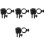 4Pz Clip Per Luce Casco Antinfortunistico Nero 5