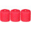 3Pz Custodia Rosso Per Friggitrice E Pentola A Pressione Con 4