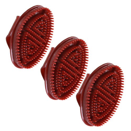 6Pz Spazzola Bagno Massaggio Esfoliante Rosso 1