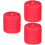 3Pz Custodia Rosso Per Friggitrice E Pentola A Pressione Con 6