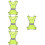 4Pz Gilet Sicurezza Uomo Riflettente Verde Per E 9