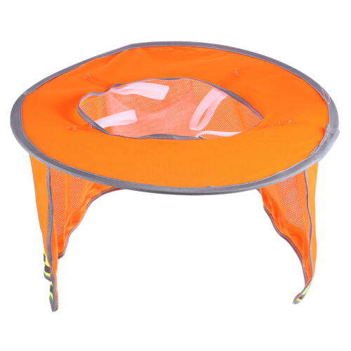 4Pz Arancione Con Protezione Collo E Visiera