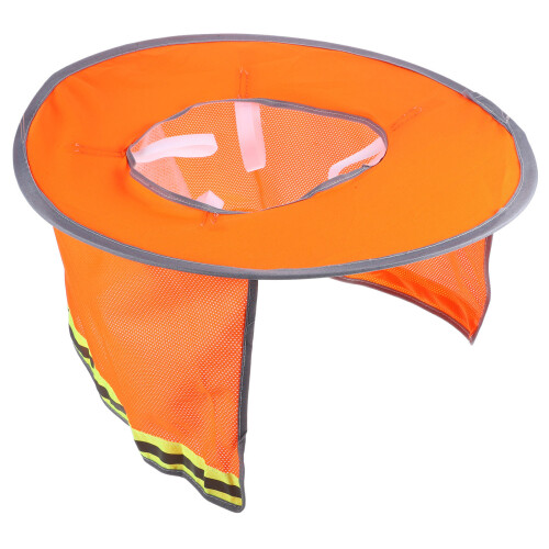 4Pz Arancione Con Protezione Collo E Visiera 2