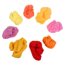 8St Gekleurde Wol Roving Voor Vilten En Creatieve Hobby's