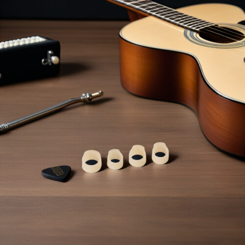 2Conjuntos Capa Protetora Guzheng Silicone Antienrosco 2