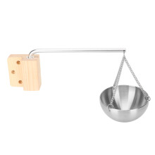 Sauna oliebeker van roestvrij staal, kom voor etherische oliën, geurkom, aromatherapie, ophangketting, wandmontage, creatief ontwerp, glad
