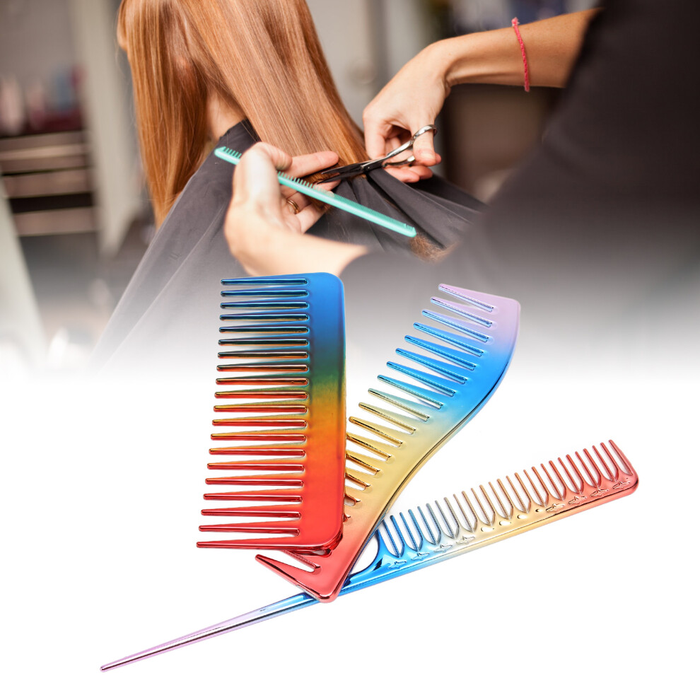 Barber and Salon 3PCS Electroplate Hair Combing Set for Styling and Haircut