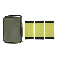 Fishing Tackle Storage Bag With Adjustable Compartments Water Resistant Reel Organizer For Bait Plies Wallet Keys And Accessories