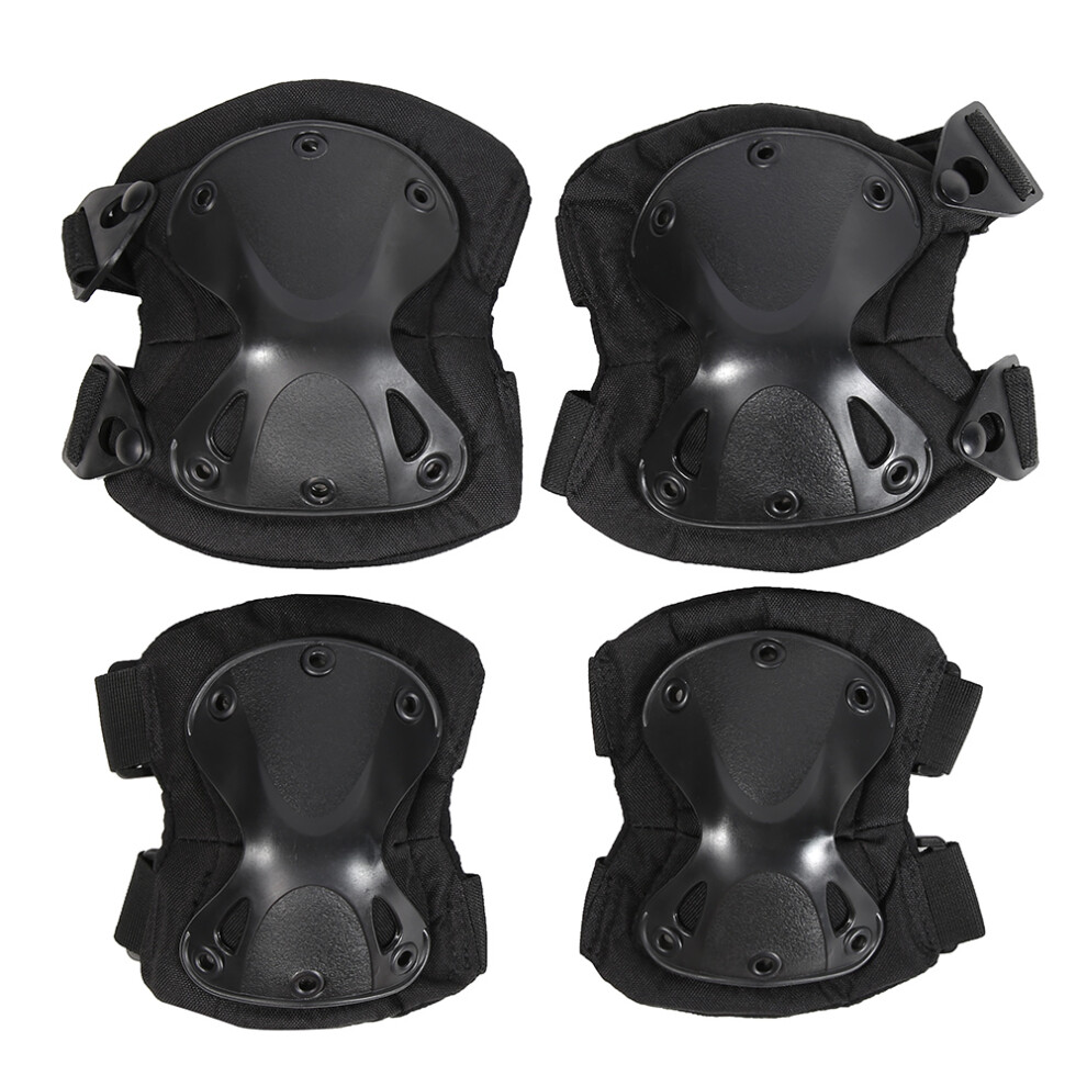 Flexible Tactical Combat Knee Elbow Pads, High Quality Shock Absorption Guards For Rock Climbing, Mountaineering & Tactical Exercises 9773935284715