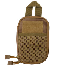 Tactical Storage Pouch Durable Wear Resistant Compact Lightweight MOLLE Compatible Tactical Gear Bag With Mesh Pocket And Belt Strap For Outdoor Adven