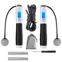 Corda de pular sem fio Master, para exercícios físicos, com peso e contador, ideal para treino em casa e viagens. Perfeita para homens, mulheres,