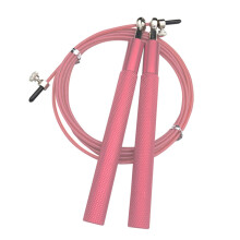 Cuerda para saltar con alambre de acero engrosado, mango de aluminio que garantiza una rotación sin enredos y longitud personalizable, herramienta