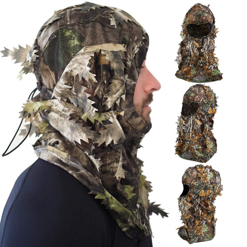 Κοστούμι κυνηγιού Ghillie για άνδρες, 3D φυλλώδες σχέδιο καμουφλάζ, αναπνεύσιμο και 2
