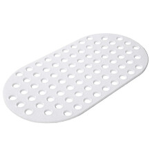 Badkarsmatta, silikonmaterial erbjuder giftfri säkerhet, bubbeldesign ger massageupplevelse, generösa överdrag på 27x15 tum