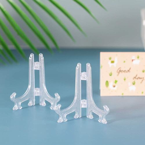 Modern And Minimalist Design, Adjustable Folding Hinges Plastic Easels For Display Lightweight Plastic Stand With Easy To Storage Feature, Multi 2