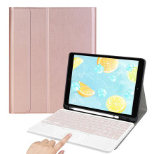 Durata della batteria prolungata, trackpad multi-touch: custodia con tastiera Bluetooth wireless rimovibile in PU+ABS per iPad di nona generazione da