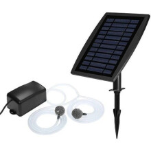Solar Powered Fountain Pump for Outdoor Aquarium, Brushless DC Motor Waterproof Design High Efficiency Solar Panel, Energy Saving Garden Pond Water