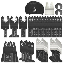 Universal Compatibility Oscillating Multi Tool Blades, Wear Resistance Precision Cutting Saw Blades with Arc Tech Edge Design, Quick Release High