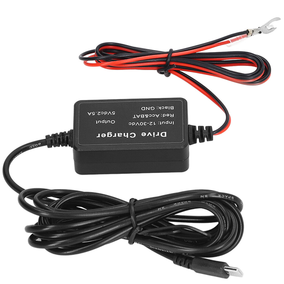 High Security Dash Cam Hardwire Kit Type C 12V-30V To 5V Converter 4961370895701