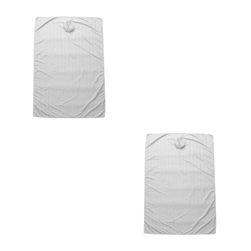 2Stk Grau Massage Betttuch Polyester Beauty Salon Wiederverwendbar 2