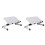 2Ud Base Blanca Para Laptop Y Tablet Con Ventilado Y Ergonómico 2