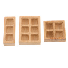 9Ud Bandejas Pequeñas De Madera Claras Para Decoración Casa Muñecas