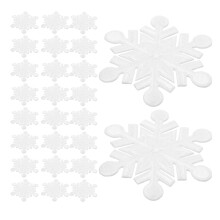 100Ud Copo De Nieve Bordadas Blancas Para Jeans Y Ropa