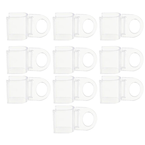 10 Unidades Clips De Para Persianas Enrollable Transparentes