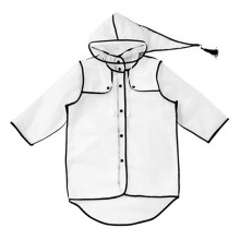 2Ud Impermeable Transparente Niños Con Capucha Poncho Portátil Lluvia