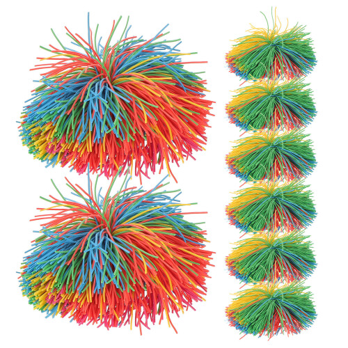 8Ud Pelotas Stringy De Caucho Resistentes Para Niños