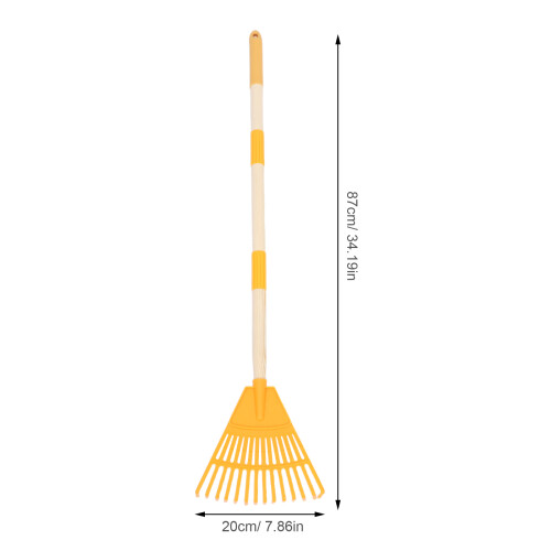 Rastrillo Plástico 14 Con Mango Desmontable 87 Cm Para Jardín 1